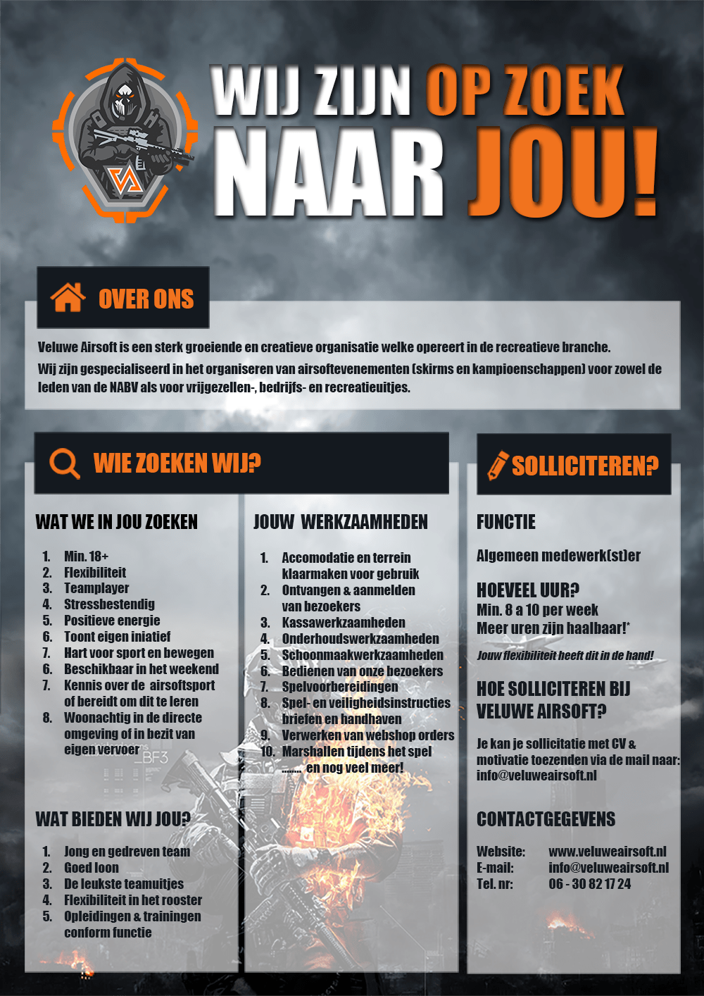 Veluwe Airsoft - Vacature